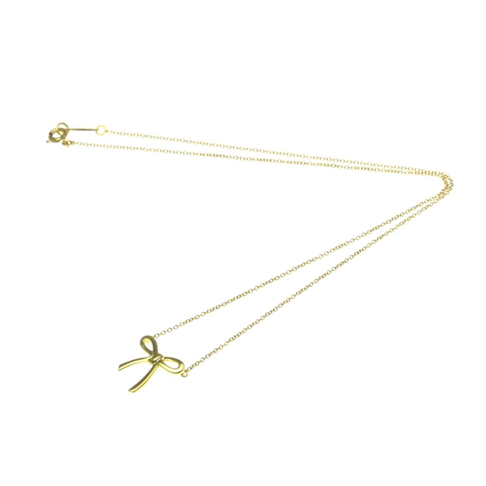 Tiffany Tiffany Bow Yellow Gold (18K) No Stone Men,Women Fashion Pendant Neck... - Picture 11 of 11